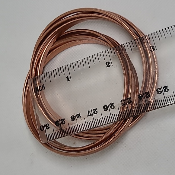 Linea by Louis Dell'Olio Copper Ox Rolling Bangle Bracelets - Picture 5 of 5
